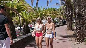 bi candee licious veronica leal share huge cock after beach lesbo pussy licking