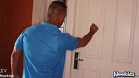 Ebony Milf Naomi Foxxx Squirts Hard on Cam During Monster Cock Massage