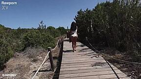 Linda Del Sol hosts wild Formentera beach orgy with monster cocks dripping cum