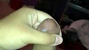 Watching his CUMSHOT in slow motion