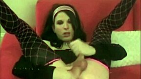 how does a shemale manage sucking her own cock so deep?