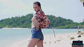 jana bubu and elina, ukrainian milfs ripping clothes for softcore tease