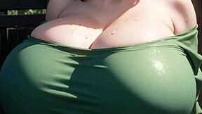 Ai Generated Big-Tits Model Girl Stuns in Sexy Art Pose