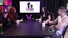 Hey, you catching emy tatuada chatting dirty with tifany swing in sheer red cast?