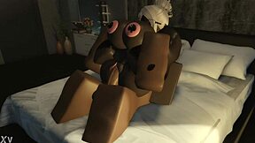 this roblox thug sneaks in and fucks the cheating black teacher senseless after game