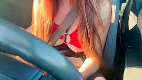 Italian Milf Artemisia Love Flashes Big Tits Hard Nipples During Sexy Car Ride