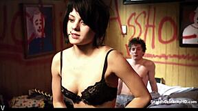 laura wiggins bares small tits and gives celebrity handjob blowie