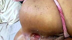 big cocked guy leaves 18yo latina's gaping asshole wide open after anal