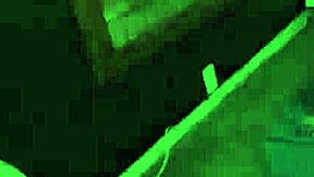 Exhibitionist gilf licks balls bends for rough doggystyle