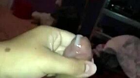 Watching his CUMSHOT in slow motion