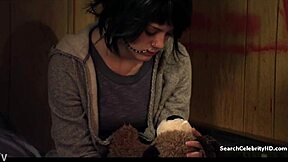 laura wiggins bares small tits and gives celebrity handjob blowie