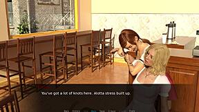 Blondes with x-ray eyes play lesbian