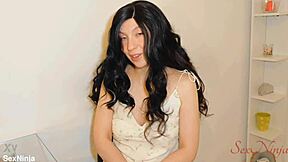 Neighbor milf squirts on my monster cock tape