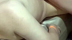 Milf wife gets creampied by strangers through glory hole