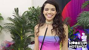 Harley Haze Chokes on Monster Cock Before Bent Over Doggystyle Facial