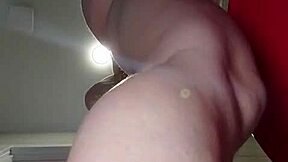 POV Close-Up of Girlfriend's Hairy Pussy and Tits in Bathroom