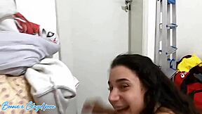 Who's giving the best cum-guzzling blowjob to husband and friend?