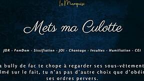 Mets Ma Culotte French Femdom Sissification Audio JOI CEI