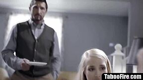 Stepdaughter Discovers Stepmom and Stepdad Crave Her Young Body for Taboo Threesome!