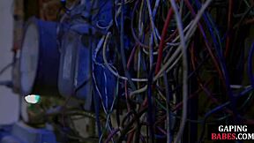 BDSM lezdom mistress fists sub's asshole after deep dildo assfucking and fingering