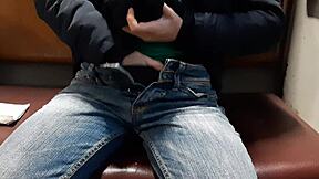 dare you watch me cum on the train?