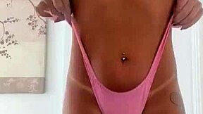 wanna see this trans slut stroke her cock just for you?