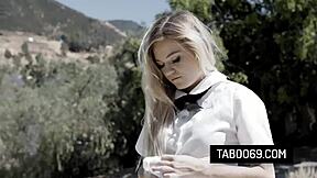 Blonde Teen Slut Takes ONLY ANAL to Save Her Virginity