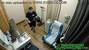 Angel Ramiraz spreads ass cheeks for nurse's anal finger probe in hospital humiliation