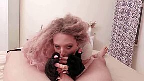 Petite Slim Catgirl with Small Tits Gets Juicy Pussy Pounded by Muscular Lover's Monster Cock