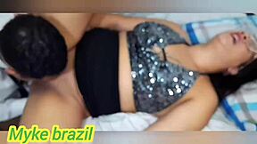 stepmom gets intimate in bed he calls her hot she gives her ass