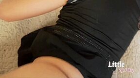 curvy teen hermanastra sneaks home from school for hidden fuck