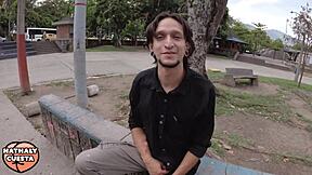 curvy colombian bbw with small waist teases bodybuilder into monster cock creampie