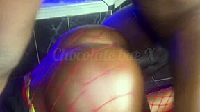 Taking massive dong hits deep in ass from big black cock pounding