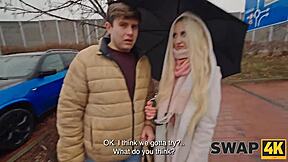 Swap4k Tempts You with Real Wife Sharing Fun on the Sofa Babe