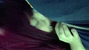 hotwife ivyadventure blows your cuckold hubby with big tits out