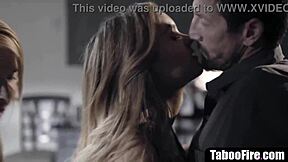 Stepdaughter Discovers Stepmom and Stepdad Crave Her Young Body for Taboo Threesome!