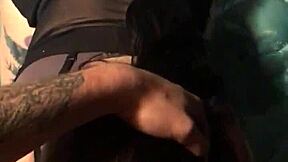 Nasty big ass wife face fucked hard by husband