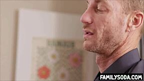 balls deep in stepdaughter while wife watches