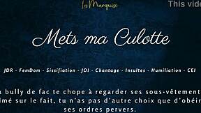 Mets Ma Culotte French Femdom Sissification Audio JOI CEI