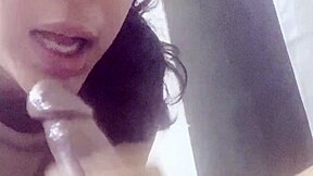 my petite ebony lover's submissive creampie fills her on christmas