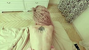 Petite Slim Catgirl with Small Tits Gets Juicy Pussy Pounded by Muscular Lover's Monster Cock