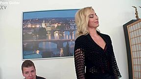 Blonde Housewife Georgina Grey Takes Black Cock Deep in Cuckold Facial Cumshot