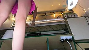 18 yo bitch flashes shaved pussy no bra panties summer festival upskirt