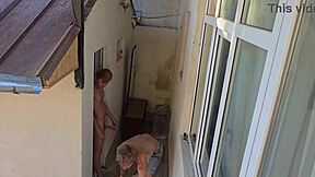 Caught backstage big cock guy jerking now deepthroat anal fuck me?!