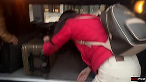 Public Bus Dick Flash Brunette Grabs It Handjobs Cum Explosion