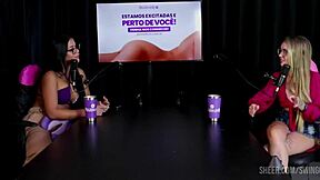 watch tifany rocha's virgin swing casting in sheer red lingerie outdoors.