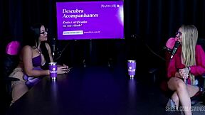 watch tifany rocha's virgin swing casting in sheer red lingerie outdoors.