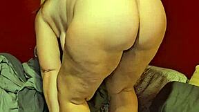 pregnant cougar spreads wet shaved pussy and gaping ass invitingly wide