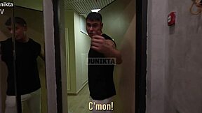 Stepsister smokes to get stepbro's hard cock pounding her