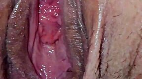 pregnant cougar spreads wet shaved pussy and gaping ass invitingly wide